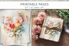 floral heart printable pages Product Image 6