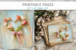 valentine printable art, romantic floral Product Image 7