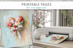 flower heart valentine printable pages Product Image 4