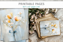 flower heart printable pages, flower heart painting Product Image 7