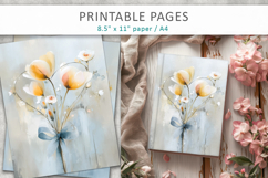 flower heart printable pages, flower heart painting Product Image 8