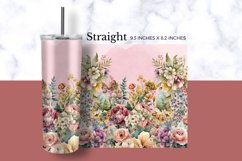 Floral Vintage Style Tumbler Wrap Product Image 2