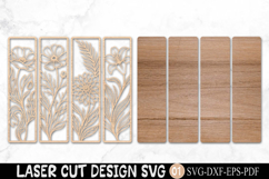 Floral Wall Art SVG Laser Cut File Product Image 2