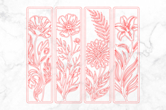 Floral Wall Art SVG Laser Cut File Product Image 3