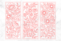 Floral Wall Art SVG Laser Cut Flower Design Product Image 3