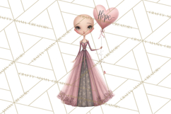 Cancer Survivor Clipart PNG, Bald Woman &amp; Floral Portraits Product Image 4