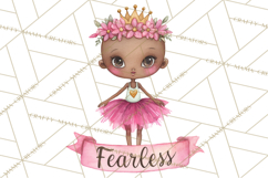 Cancer Survivor Clipart PNG, Bald Woman &amp; Floral Portraits Product Image 5