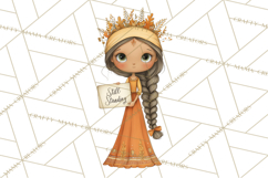 Cancer Survivor Clipart PNG, Bald Woman &amp; Floral Portraits Product Image 2