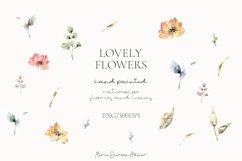 Watercolor Flowers PNG | Watercolor Wreath | Bouquet Clipart Product Image 2