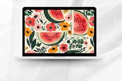 Floral Watermelon Digital Paper Bundle Product Image 3