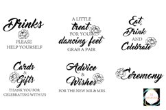 Floral wedding sign bundle svg Product Image 3