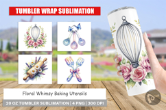 Floral Kitchen Tools Decor Tumbler Product Image 1