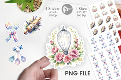 Floral Kitchen Tools Sticker Product Image 1