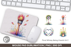 Floral Kitchen Tools Mouse Pad Product Image 1