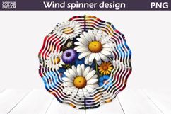 Wildflowers Wind Spinner | Daisy Wind Spinner Product Image 1
