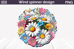 Wildflowers Wind Spinner | Daisy Wind Spinner Product Image 1