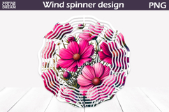 Wildflowers Wind Spinner | Pink Floral Wind Spinner Product Image 1