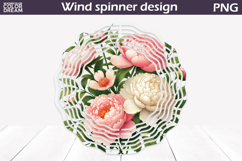 Wildflowers Wind Spinner | Peonies Wind Spinner Product Image 1