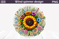Wildflowers Wind Spinner | Sunflowers Wind Spinner Product Image 1