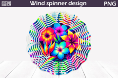 Wildflowers Wind Spinner | Tropical Floral Wind Spinner Product Image 1