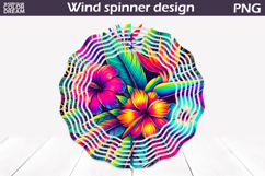 Wildflowers Wind Spinner | Tropical Floral Wind Spinner Product Image 1