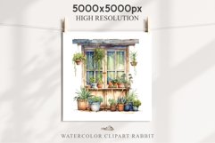Floral Window Flowers Clipart PNG Scrapbooking Nursery Art Watercolor Transparent wedding invitation shirt designs sublimation printable bloom architecture watercolor floral dried hanging herbs flowers clipart, sublimation nursery, wedding invitation