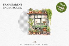 Floral Window Flowers Clipart PNG Scrapbooking Nursery Art Watercolor Transparent wedding invitation shirt designs sublimation printable bloom architecture watercolor floral dried hanging herbs flowers clipart, sublimation nursery, wedding invitation