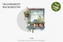 Floral Window Flowers Clipart PNG Scrapbooking Nursery Art Watercolor Transparent wedding invitation shirt designs sublimation printable bloom architecture watercolor floral dried hanging herbs flowers clipart, sublimation nursery, wedding invitation