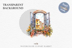 Floral Window Flowers Clipart PNG Scrapbooking Nursery Art Watercolor Transparent wedding invitation shirt designs sublimation printable bloom architecture  watercolor floral dried hanging herbs flowers clipart, sublimation nursery, wedding invitation