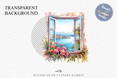 Floral Window Flowers Clipart PNG Scrapbooking Nursery Art Watercolor Transparent wedding invitation shirt designs sublimation printable bloom architecture  watercolor floral dried hanging herbs flowers clipart, sublimation nursery, wedding invitation