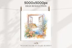 Floral Window Flowers Clipart PNG Scrapbooking Nursery Art Watercolor Transparent wedding invitation shirt designs sublimation printable bloom architecture  watercolor floral dried hanging herbs flowers clipart, sublimation nursery, wedding invitation
