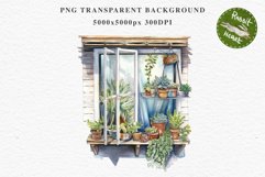 Floral Window Flowers Clipart PNG Scrapbooking Nursery Art Watercolor Transparent wedding invitation shirt designs sublimation printable bloom architecture watercolor floral dried hanging herbs flowers clipart, sublimation nursery, wedding invitation