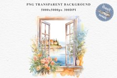 Floral Window Flowers Clipart PNG Scrapbooking Nursery Art Watercolor Transparent wedding invitation shirt designs sublimation printable bloom architecture  watercolor floral dried hanging herbs flowers clipart, sublimation nursery, wedding invitation