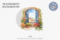 Floral Window Flowers Clipart PNG Scrapbooking Nursery Art Watercolor Transparent wedding invitation shirt designs sublimation printable bloom architecture  watercolor floral dried hanging herbs flowers clipart, sublimation nursery, wedding invitation