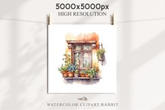 Floral Window Flowers Clipart PNG Scrapbooking Nursery Art Watercolor Transparent wedding invitation shirt designs sublimation printable bloom architecture watercolor floral dried hanging herbs flowers clipart, sublimation nursery, wedding invitation