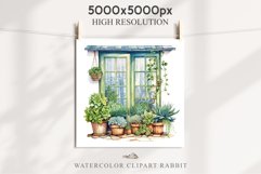 Floral Window Flowers Clipart PNG Scrapbooking Nursery Art Watercolor Transparent wedding invitation shirt designs sublimation printable bloom architecture watercolor floral dried hanging herbs flowers clipart, sublimation nursery, wedding invitation