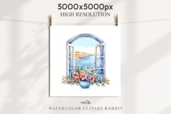 Floral Window Flowers Clipart PNG Scrapbooking Nursery Art Watercolor Transparent wedding invitation shirt designs sublimation printable bloom architecture  watercolor floral dried hanging herbs flowers clipart, sublimation nursery, wedding invitation