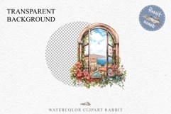 Floral Window Flowers Clipart PNG Scrapbooking Nursery Art Watercolor Transparent wedding invitation shirt designs sublimation printable bloom architecture  watercolor floral dried hanging herbs flowers clipart, sublimation nursery, wedding invitation