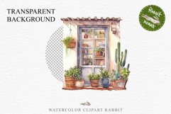Floral Window Flowers Clipart PNG Scrapbooking Nursery Art Watercolor Transparent wedding invitation shirt designs sublimation printable bloom architecture watercolor floral dried hanging herbs flowers clipart, sublimation nursery, wedding invitation