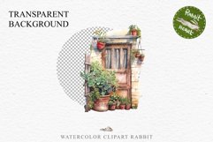 Floral Window Flowers Clipart PNG Scrapbooking Nursery Art Watercolor Transparent wedding invitation shirt designs sublimation printable bloom architecture watercolor floral dried hanging herbs flowers clipart, sublimation nursery, wedding invitation