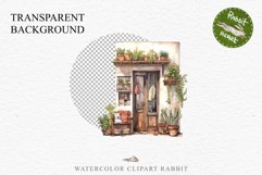 Floral Window Flowers Clipart PNG Scrapbooking Nursery Art Watercolor Transparent wedding invitation shirt designs sublimation printable bloom architecture watercolor floral dried hanging herbs flowers clipart, sublimation nursery, wedding invitation