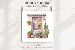 Floral Window Flowers Clipart PNG Scrapbooking Nursery Art Watercolor Transparent wedding invitation shirt designs sublimation printable bloom architecture watercolor floral dried hanging herbs flowers clipart, sublimation nursery, wedding invitation