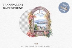Floral Window Flowers Clipart PNG Scrapbooking Nursery Art Watercolor Transparent wedding invitation shirt designs sublimation printable bloom architecture  watercolor floral dried hanging herbs flowers clipart, sublimation nursery, wedding invitation