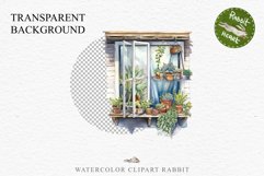 Floral Window Flowers Clipart PNG Scrapbooking Nursery Art Watercolor Transparent wedding invitation shirt designs sublimation printable bloom architecture watercolor floral dried hanging herbs flowers clipart, sublimation nursery, wedding invitation