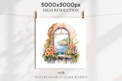 Floral Window Flowers Clipart PNG Scrapbooking Nursery Art Watercolor Transparent wedding invitation shirt designs sublimation printable bloom architecture  watercolor floral dried hanging herbs flowers clipart, sublimation nursery, wedding invitation