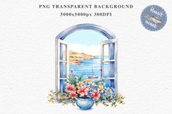 Floral Window Flowers Clipart PNG Scrapbooking Nursery Art Watercolor Transparent wedding invitation shirt designs sublimation printable bloom architecture  watercolor floral dried hanging herbs flowers clipart, sublimation nursery, wedding invitation