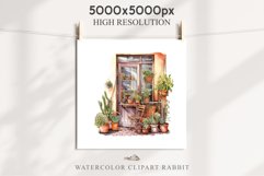 Floral Window Flowers Clipart PNG Scrapbooking Nursery Art Watercolor Transparent wedding invitation shirt designs sublimation printable bloom architecture watercolor floral dried hanging herbs flowers clipart, sublimation nursery, wedding invitation