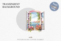 Floral Window Flowers Clipart PNG Scrapbooking Nursery Art Watercolor Transparent wedding invitation shirt designs sublimation printable bloom architecture  watercolor floral dried hanging herbs flowers clipart, sublimation nursery, wedding invitation