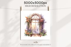 Floral Window Flowers Clipart PNG Scrapbooking Nursery Art Watercolor Transparent wedding invitation shirt designs sublimation printable bloom architecture  watercolor floral dried hanging herbs flowers clipart, sublimation nursery, wedding invitation
