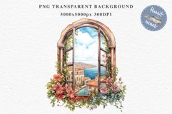 Floral Window Flowers Clipart PNG Scrapbooking Nursery Art Watercolor Transparent wedding invitation shirt designs sublimation printable bloom architecture  watercolor floral dried hanging herbs flowers clipart, sublimation nursery, wedding invitation